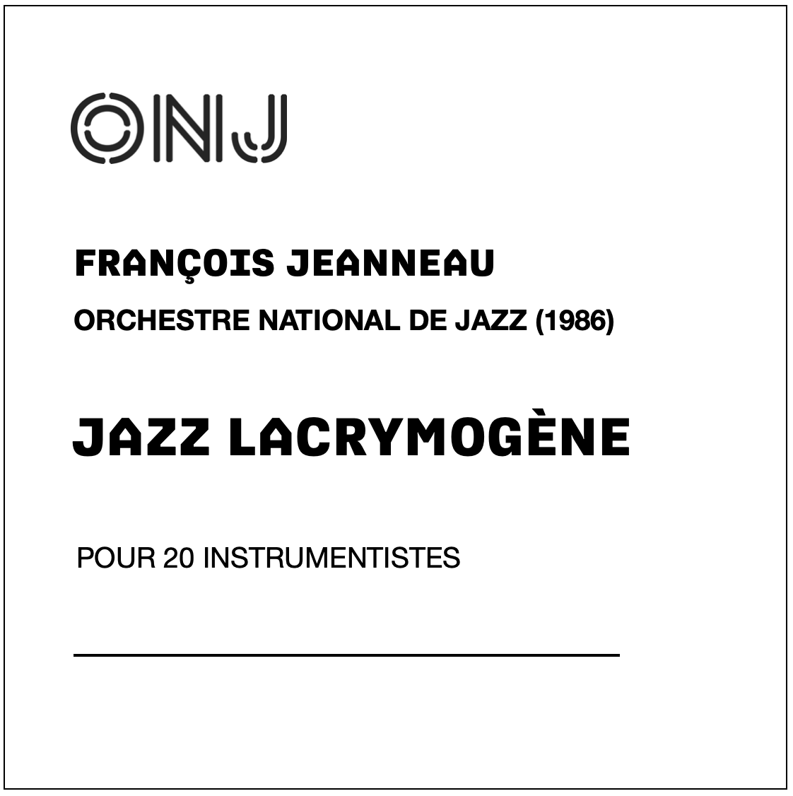 Jazz lacrymogène